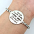 Pulsera You Are Enough Brave Beautiful Acero Inoxidable COD WX-5UAK-XTH1 en internet