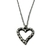 Hermoso Collar Corazón Texturizado Amor Amistad Acero Inox COD ILOVE3316