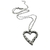 Hermoso Collar Corazón Texturizado Amor Amistad Acero Inox COD ILOVE3316 en internet