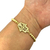 Pulsera de acero con mano bolitas ajustable PA43042 - comprar en línea