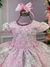 Vestido Infantil Menina Bonita Jardim Encantado Luxo Rosa Bebe - comprar online