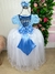 Vestido Enjoy Longo Mari Peito Rendado Azul Bebe - Ferreira Kids