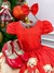 Vestido Mimadine Ursinho Menininha Vermelho Natal - comprar online