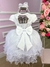 Vestido Vila Lele Alana Branco - Ferreira Kids