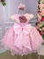 Vestido Marie Jardim Encantado Margaridas Rosa Bebe - Ferreira Kids