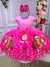 Vestido Infantil Temáticos da Gigi Masha e o Urso Pink