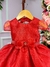 Vestido Miss Sweet Vermelho Cinto Laço - comprar online