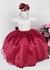 Vestido Infantil Anabru Marsala e Off