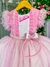 Imagem do Vestido Princesa Belli Tematico Barbie Rosa