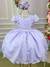 Vestido Ysa Kids Lilas Peito Perolas