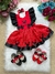 Romper/Vestido Princesa Belli Minnie/Minie Vermelho