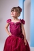 Vestido Marie Longo Manga Princesa Marsala na internet