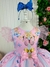 Vestido Infantil Marie Rosa Jardim Encantado na internet