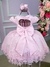 Vestido Infantil Menina Bonita Rosa Bebe Glitter - Ferreira Kids