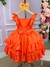 Vestido Banana Club Celine Laranja Neon - Ferreira Kids