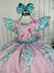 Vestido Infantil Princesa Jardim Encantado Rosa e Verde - comprar online