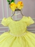 Vestido Ysa Kids Amarelo Peito Perolas na internet