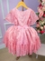 Vestido Miss Sweet Estrelas Rosa Chiclete - Ferreira Kids