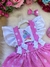 Romper/Vestido Princesa Belli Galinha Pintadinha Rosa - comprar online