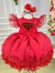 Vestido Menina Bonita Manga Cisne Vermelho - Ferreira Kids