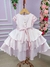 Vestido Miss Sweet Rosa Bebe Saia Babado Borboletinhas - Ferreira Kids