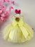 Vestido Princesa Belli Bia Jardim Encantado Amarelo na internet