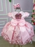 Vestido Marie Jardim Encantado Realeza Rosa Bebe - Ferreira Kids