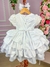 Vestido Miss Sweet Bebe Branco Rendado - Ferreira Kids