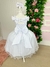 Vestido Marie Longo Manga Princesa Branco - Ferreira Kids