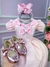 Vestido Miss Sweet Rosa Bebe Lacinhos - Ferreira Kids