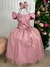 Vestido Marie Longo Manga Princesa Rose