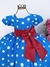 Vestido Infantil Menina Bonita Azul Galinha Pintadinha Poá na internet