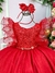 Vestido Bella Child Lorena Vermelho - Ferreira Kids