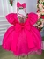 Vestido Princesa Belli Tematico Barbie Pink Babado - Ferreira Kids