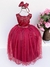 Vestido Infantil Enjoy Regata Longo Marsala - loja online