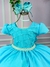 Vestido Ysa Kids Azul Tiffany Peito Perolas na internet