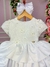 Vestido Miss Sweet Bebe Branco Rendado - comprar online