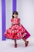 Vestido Infantil Temáticos da Gigi Minnie/Minie Vermelha