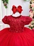 Vestido Menina Bonita Vermelho Peito Renda Flores na internet