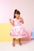 Vestido Infantil Princesa Belli Temático Ursa Realeza - Ursinho