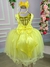 Vestido Enjoy Juvenil Helena Amarelo - Ferreira Kids