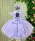 Vestido Marie Jardim Encantado Luxinho Lilas Isis - Ferreira Kids