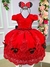 Vestido Infantil Princesa Temático Minnie/Minie Realeza Luxo Vermelho - comprar online