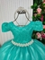 Vestido Enjoy Longo Laura Peito rendado Verde Tifanny - comprar online