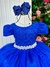 Vestido Enjoy Longo Laura Peito rendado Azul Royal - comprar online