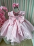 Vestido Belle Fille Rosa Bebe Gola de Perolas - Ferreira Kids