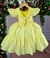 Vestido Infantil Lig Lig Amarelo Cinto Florzinha na internet