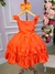 Vestido Banana Club Celine Laranja Neon