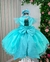 Vestido Marie Jardim Encantado Luxinho Verde Tiffany Isis - Ferreira Kids