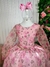 Vestido Glamourosa Rosa Florido - Ferreira Kids